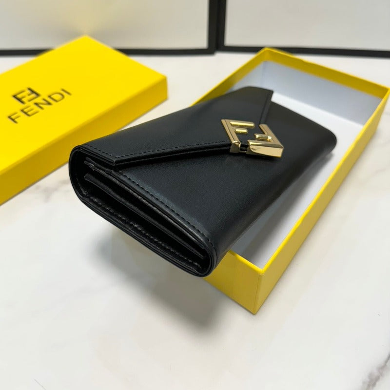 Flat FF Wallet Black