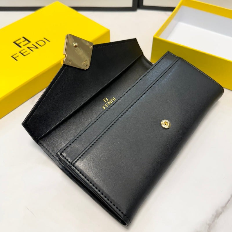 Flat FF Wallet Black