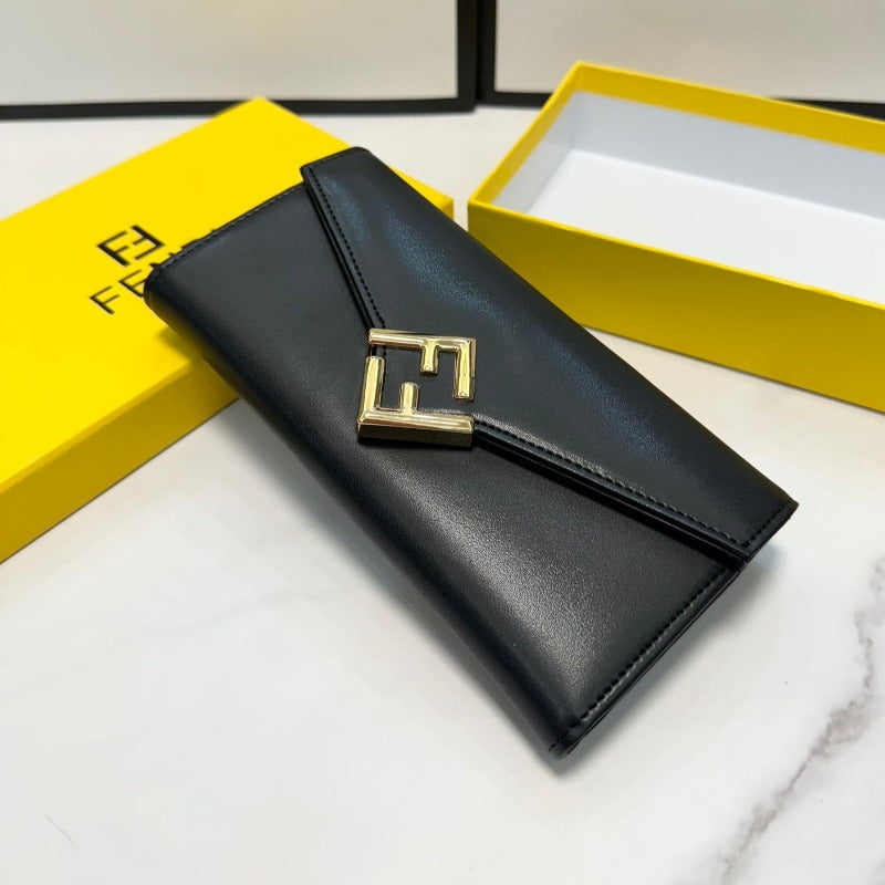 Flat FF Wallet Black