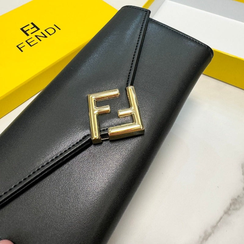 Flat FF Wallet Black