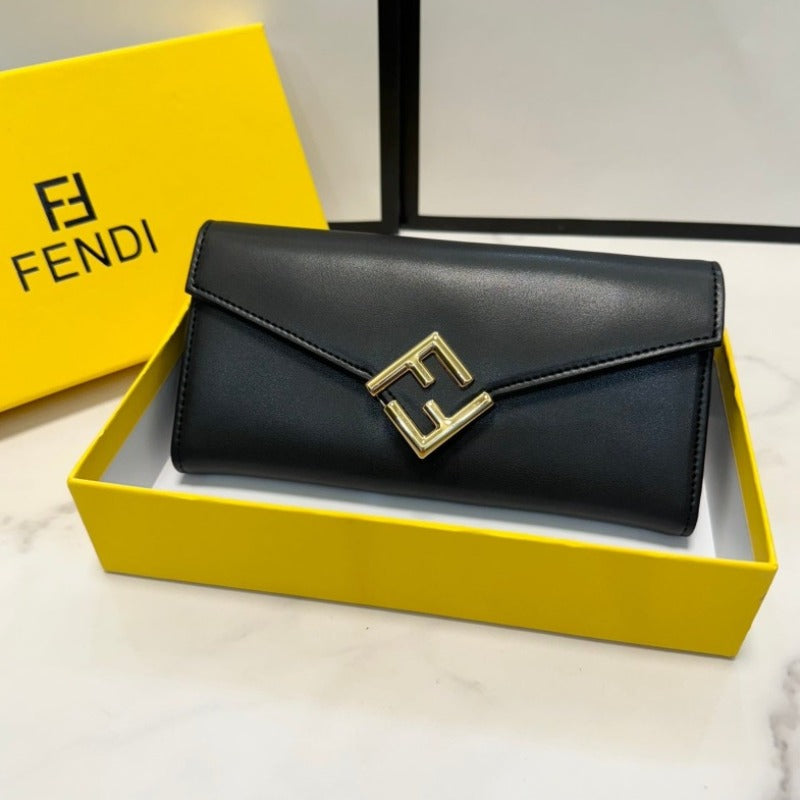 Flat FF Wallet Black