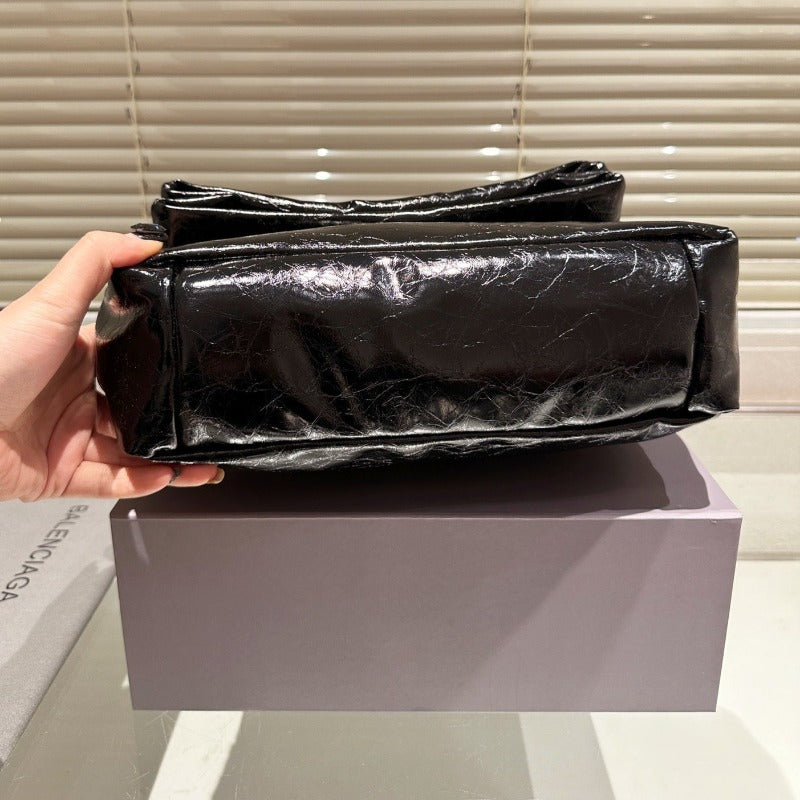 Monaco Large Chain Bag Black