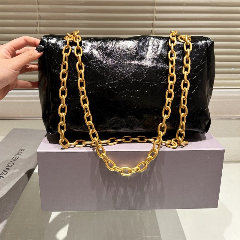 Monaco Large Chain Bag Black