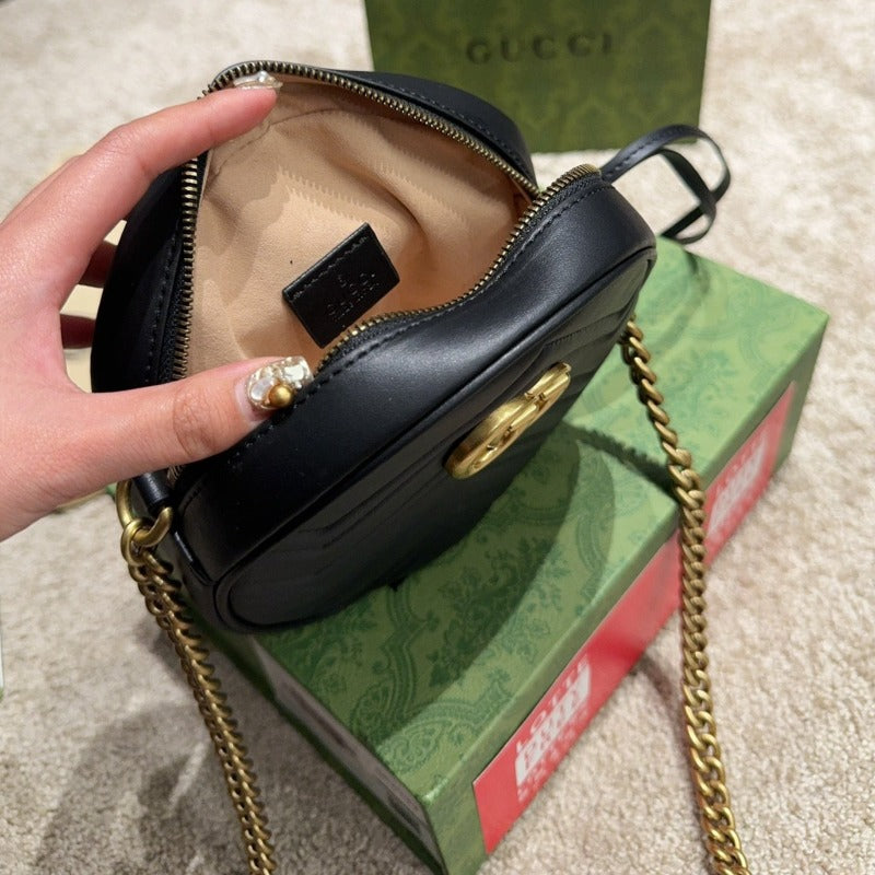 Circle Marmont Mini Bag Black