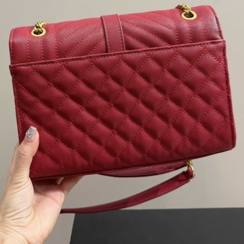 Envelope Chain Bag Red