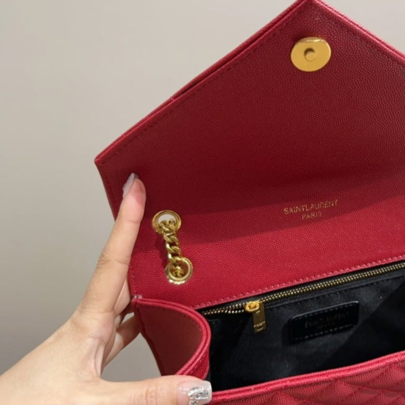 Envelope Chain Bag Red