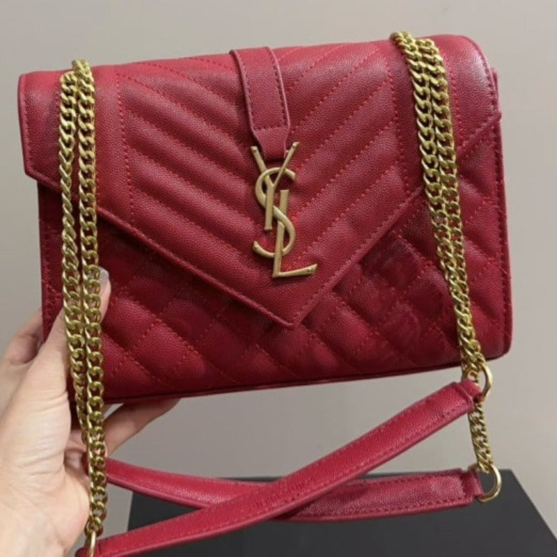 Envelope Chain Bag Red