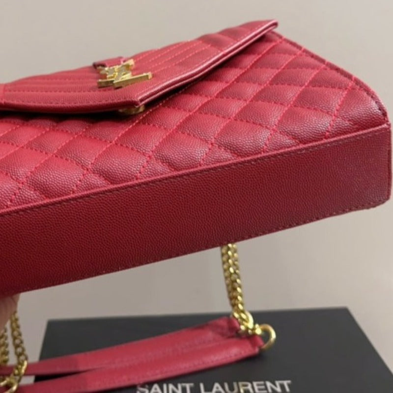 Envelope Chain Bag Red