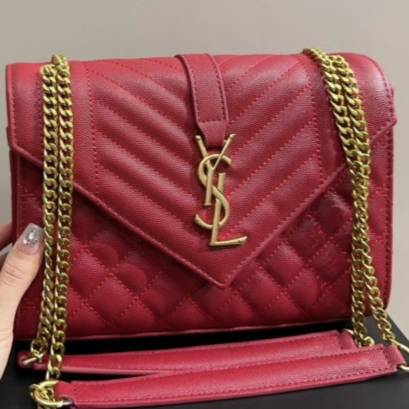 Envelope Chain Bag Red