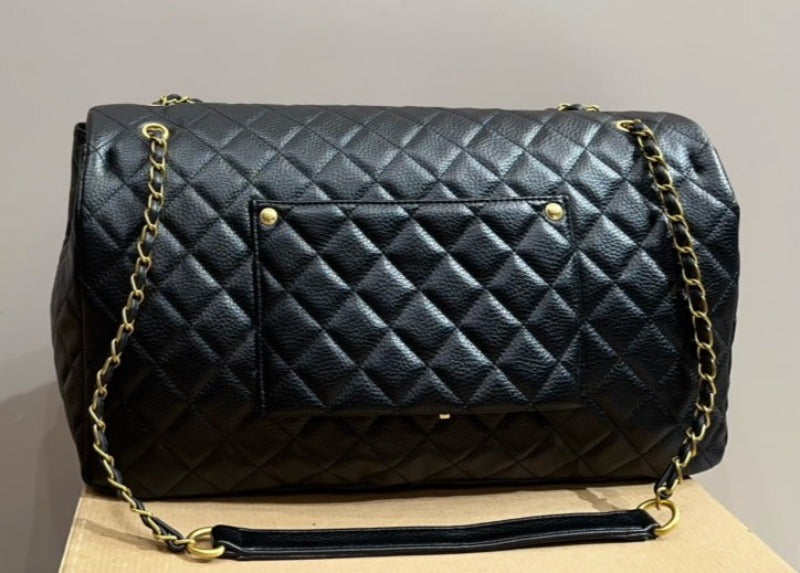 Caviar Classic Double Flap Bag XXL Black