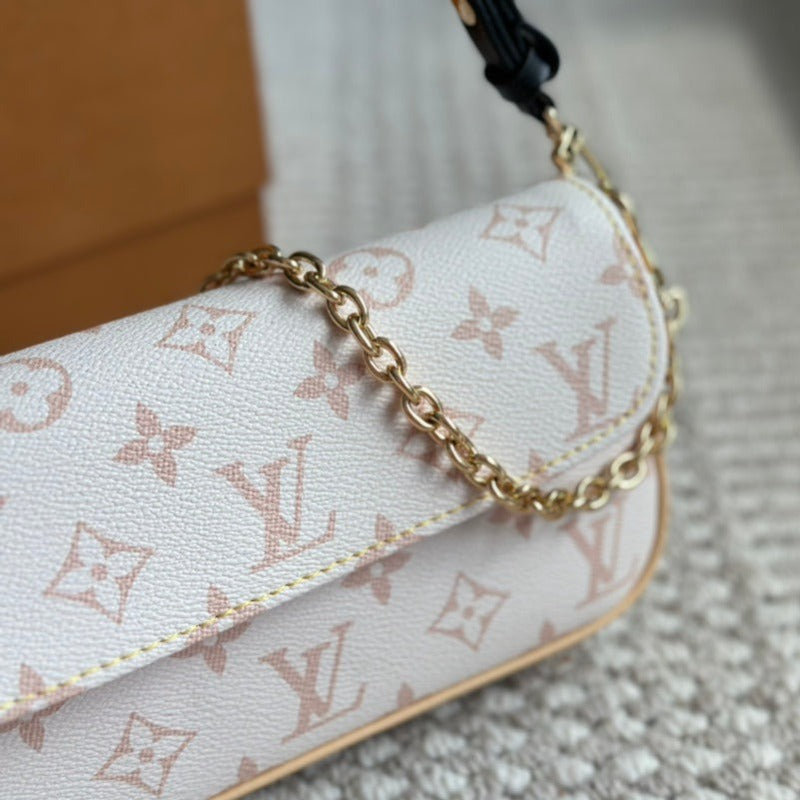 Ivy Monogram Clutch Ivory New