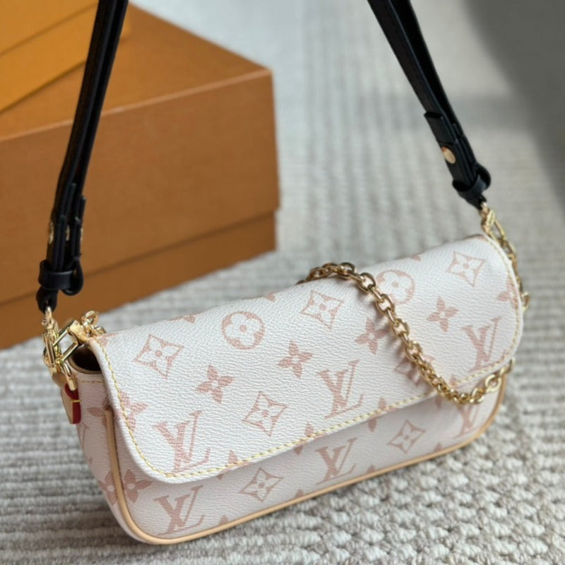 Ivy Monogram Clutch Ivory New