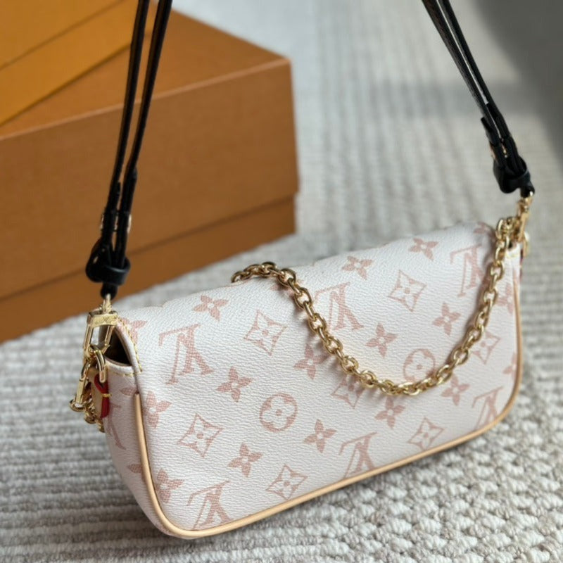 Ivy Monogram Clutch Ivory New