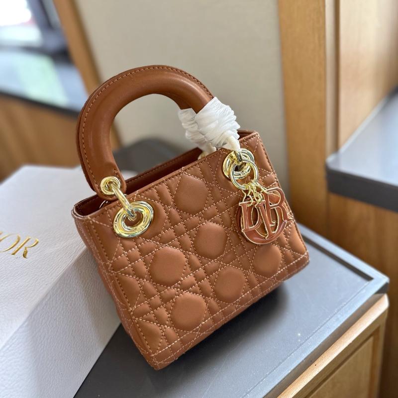 Mini Lady Handbag Caramel New