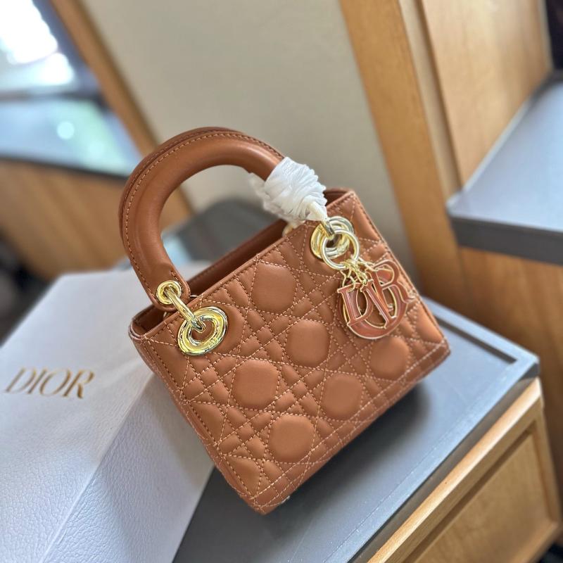 Mini Lady Handbag Caramel New