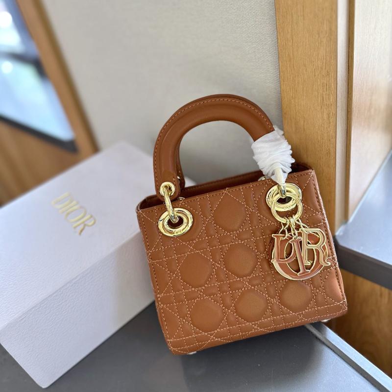 Mini Lady Handbag Caramel New