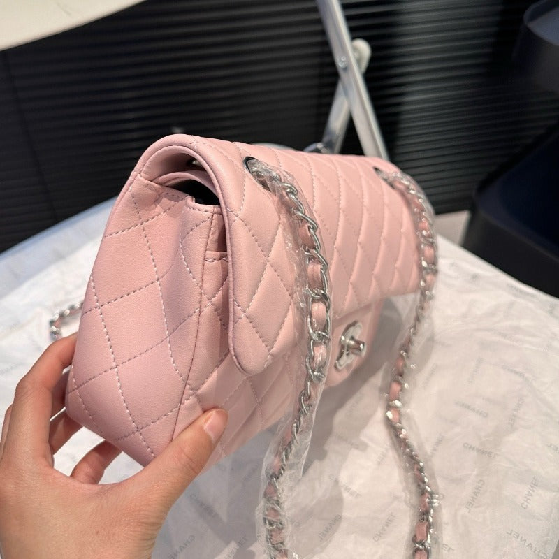 Lambskin Jumbo Bag Baby Pink 23 New