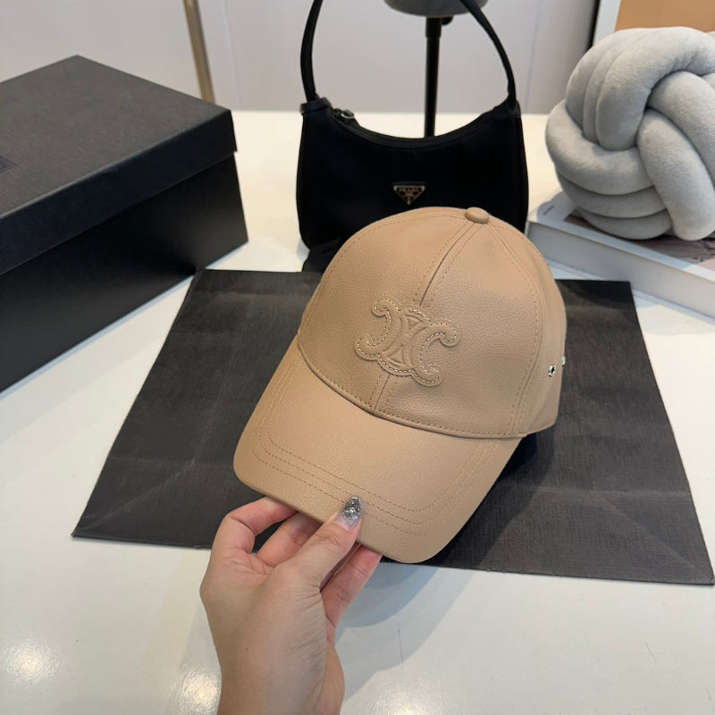 Triomphe Leather Baseball Cap