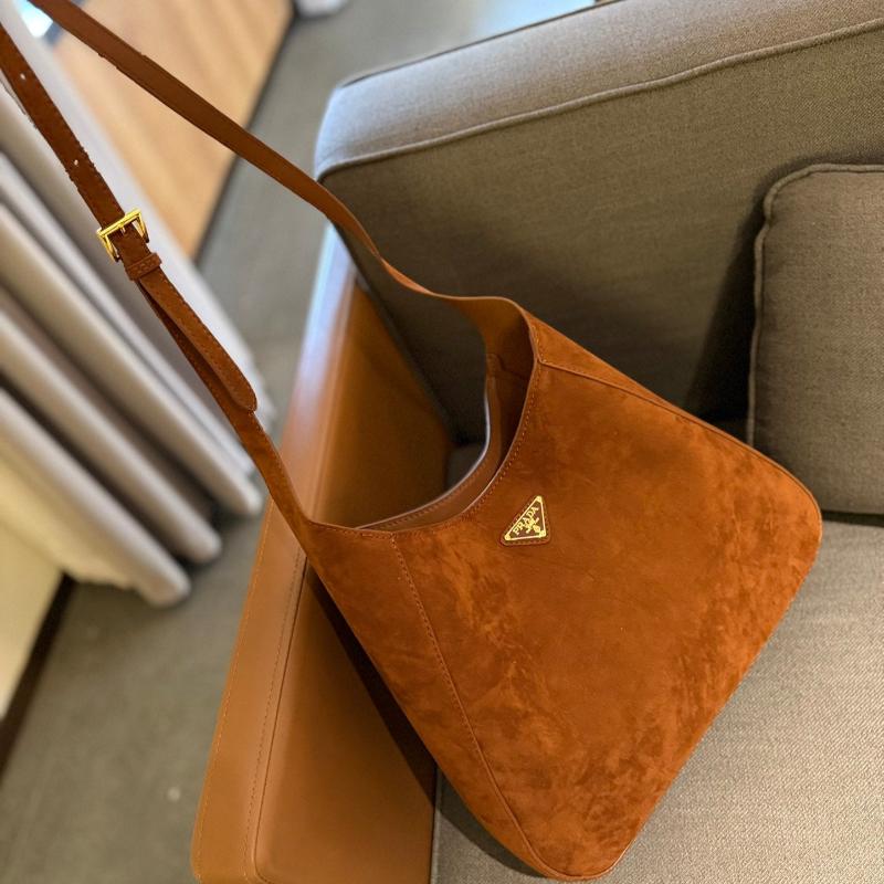 Large suede tote bag ginger