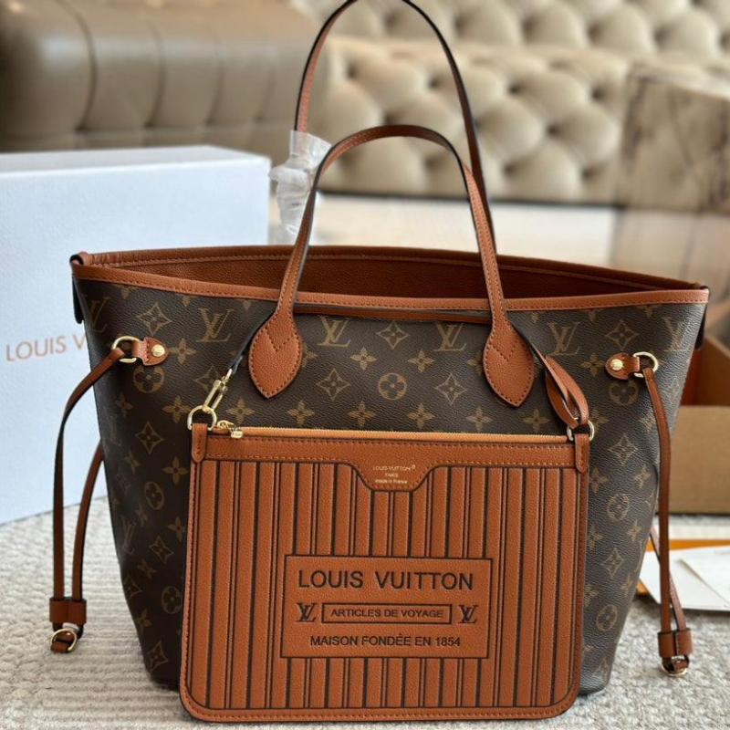 Neverfull Inside Out MM Brown New