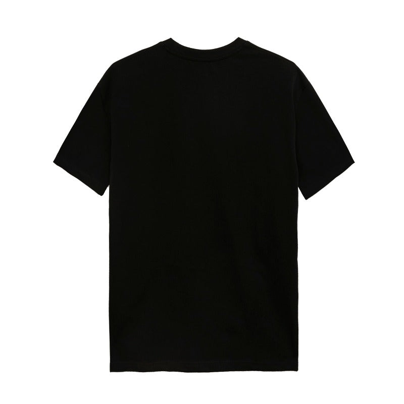 Hat Print  Cotton T-shirt Black